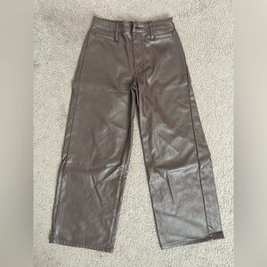 Dollhouse Brown Faux Leather Pants